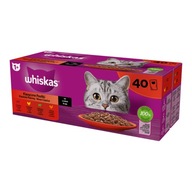 WHISKAS KLASICKÉ JEDLÁ V OMÁČKE SÁČKY MOKRÉHO KRMIVA PRE MAČKY 40x85g