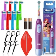 ORAL-B ADVANCE PRINCESS SET ZUBNÁ KEFKA + TIPY NA PRÍSLUŠENSTVO