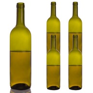 10x FĽAŠE VÍNA 750 ML BORDEAUX ZELENÉ 0,75 L