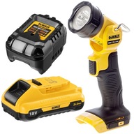 Nabíjacia LED baterka 18V 165lm DeWALT DCL040 + 1x3Ah + nabíjačka