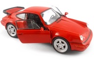 PORSCHE 911 TURBO MODEL KOVOVÝ WELLY 1:34 ČERVENÝ