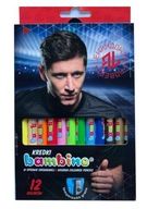 Pastelky BAMBINO LEWANDOWSKI, 12 ks, strúhadlo