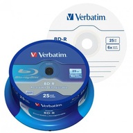 VERBATIM BD-R disky 25 GB 6x balenie vreteno 25 ks