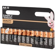 Duracell AA alkalická batéria (R6) 12 ks.