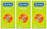 Durex Arouser kondómy stimulujúce prúžky, nasadené, 36 ks.