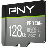 Pamäťová karta 128 GB PNY Pro Elite micro-SDHC CL10 U3 100 Mb/s 4K