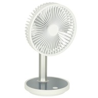 Stojanový stolný ventilátor, 30 cm, biely