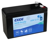 EXIDE AGM GÉLOVÁ MOTOROVÁ BATÉRIA 12V 7A Batéria Exide AGM12-7F 7Ah 85A