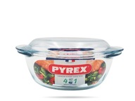 Žiaruvzdorná sklenená miska s pokrievkou, priemer 20 cm, 2,1 L PYREX