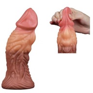 Hrubý penis Unnatural 17,5 cm s prísavkou