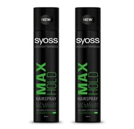 Lak na nechty Syoss Max Hold Strong Hold 300 ml x2