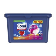 CORAL Laundry Capsules COLOR MEGA PAKA XXL 45 Pranie Pre farby Koncentrát