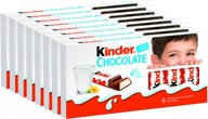 Kinder čokoláda mliečna čokoláda 100g x8