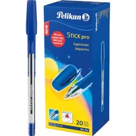 Guľôčkové pero Pelikan Stick Pro K91, modré, 20 kusov