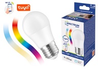 LED žiarovka WiFi RGB stmievateľná 5W gulička E27 TUYA