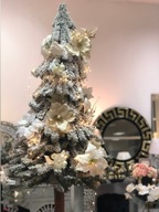 Vianočný stromček na kmeni, bielený ako živý, 180 cm