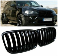 Čierny lesklý ľadvinový gril BMW X5 E70 2006-2013