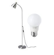 Stojacia lampa IKEA LERSTA ALUMINIUM + ŽIAROVKA