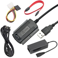 USB IDE 3.5 2.5 SATA ATA adaptér MOLEX POWER SUPPLY