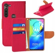 Plátené puzdro do peňaženky pre Motorola Moto G8 Power