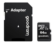 PAMÄŤOVÁ KARTA GOODRAM 64GB MICRO SD CL10 + ADAPTÉR