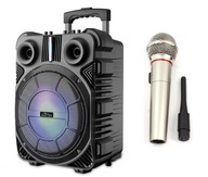 VEĽKÝ KARAOKE BLUETOOTH REPRODUKTOR 1200W LED + MIKROFÓN