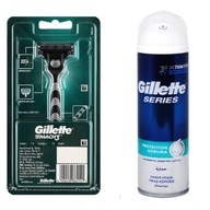 Holiaci strojček Gillette Mach3 1 + pena na holenie Gillette Series