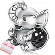 CHARMS SILVER ELEPHANT ELEPHANT PRÍvesok, CHARMS SILVER 925 ORIGINÁL