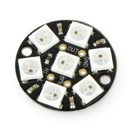 NeoPixel Jewel - RGB LED prsteň 7xWS2812 5050