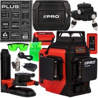 PRO 360° krížový laser dobíjateľný AQ3DG PLUS SET laserová vodováha