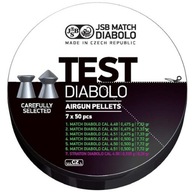 JSB MATCH TEST ĽAHKÉ pelety 4,49 4,5 4,51 mm