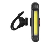 USB BICYKLE LAMPA 2V1 BIELE/ČERVENÉ SVETLO