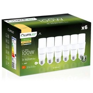 6x LED STICK E27 žiarovka 15W = 100W 1521lm 3000K Teplá biela TUBULAR