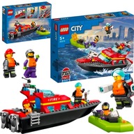 LEGO CITY HASIČSKÁ ČLNA CITY LEGO VZDELÁVACIE BLOKY 144 EL POINTON SET