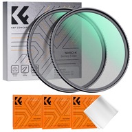 K&F 2x čierny hmlový difúzny filter 52 mm 1/4 + 1/8 nano filter SET - K