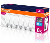 6x LED žiarovka A60 E27 10W = 75W 4000K NW OSRAM