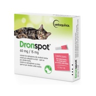 DRONSPOT DROPS WORMING CAT 2,5kg až 5kg 2ks