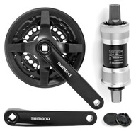 SHIMANO TY301 6 7 8 rýchlostná kľuka s krytom + stredová konzola BB-UN300 68x122,5mm