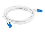 LANBERG patchcord kat.6A FTP LSZH CCA 0,5m biely