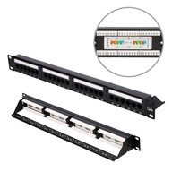 Patchpanel 24 CAT5E UTP V2 Extralink portov