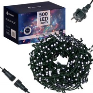 SVETLÁ NA VIANOČNÝ STROMČEK, BIELE 500LED LAMPY 31,5m