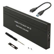 Kryt disku M.2 SATA NGFF USB 3.0 SSD, hliník