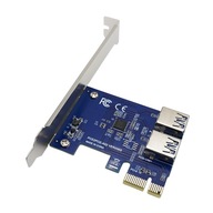PCI-E Port Adapter Riser Splitter 1-2