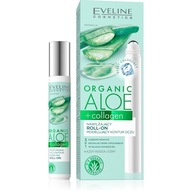 Eveline Organic Aloe + Collagen hydratačný roll-on modelujúci očné kontúry