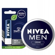 NIVEA MEN Winter Set Rúž + univerzálny krém