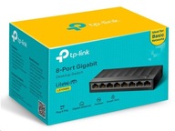 Prepínač TP-Link LS1008G 8-portový 8x 1Gbps Gigabit LAN