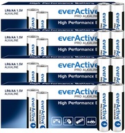 40x ALKALICKÉ BATÉRIE LR06 AA R6 EVERACTIVE PRO