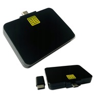 Čítačka čipových kariet - Micro USB + USB-C adaptér