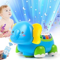 detská hračka hudobná hračka vedená lezúci slon interaktívny 0+