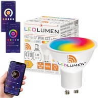 GU10 LED žiarovka 5W=40W 470lm RGB CCT 120° Stmievateľná WIFI TUYA SMART LIFE